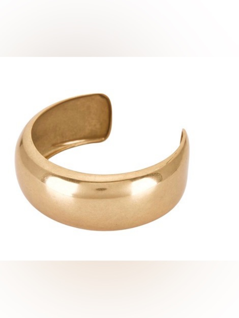 Isabel Marant Wide Gold Cuff Bracelet Arm Bracelet